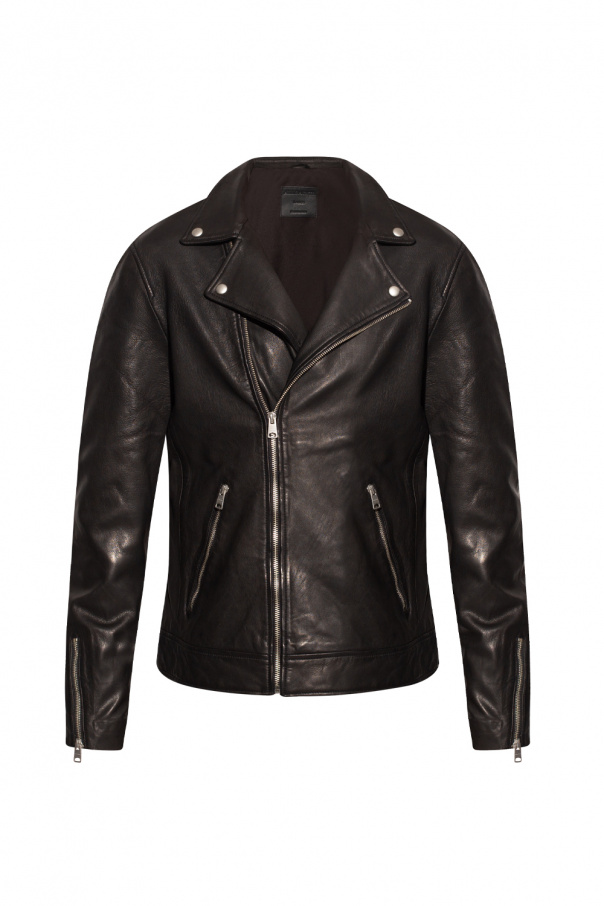 Allsaints anderson clearance leather biker jacket